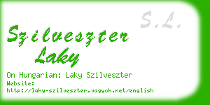 szilveszter laky business card